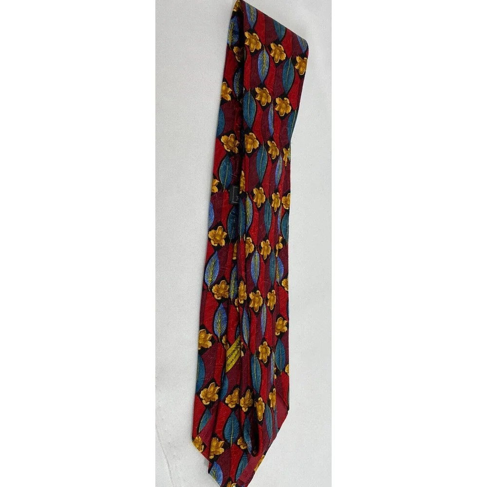 Ermenegildo Zegna Silk Tie Floral Handmade Italy Luxury Old Money Necktie